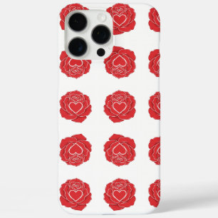 flowers and heart for love iPhone 16 pro max case