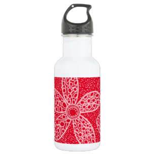 Flowers and Hearts 532 Ml Water Bottle