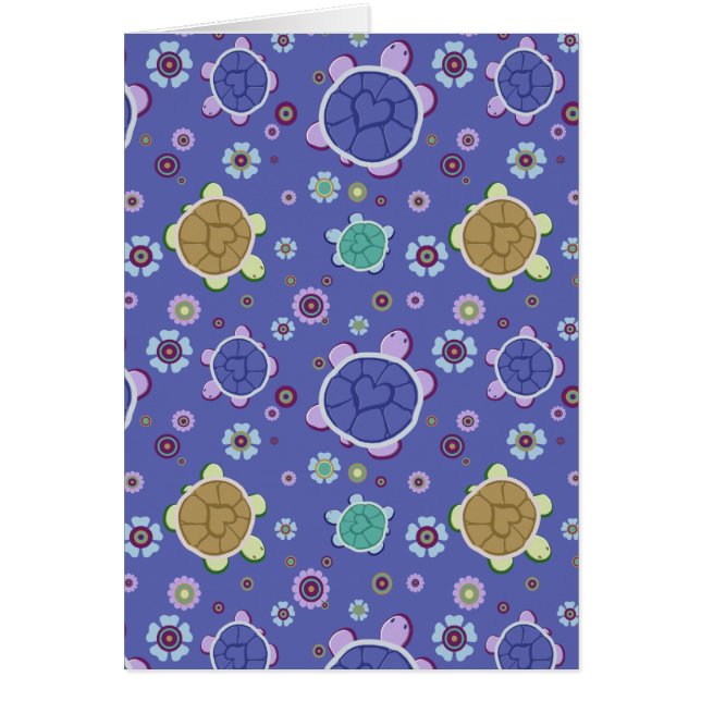 Flowers and Hearts Turtle Pattern (Front)