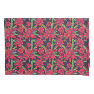 Flowers And Hummingbirds Pillowcase