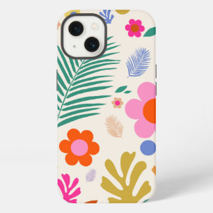 Flowers And Leaves 04 Colourful Floral iPhone 13 Case