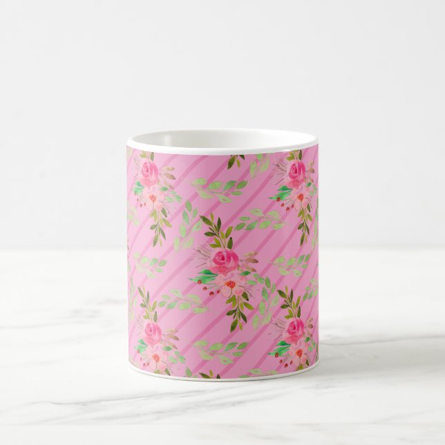 Flowers And Leaves Coffee Mug (Center)