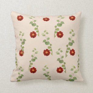 flowers and leaves cushion