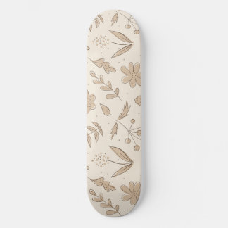 Flowers and Leaves Skateboard