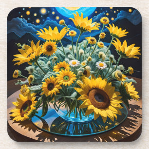 Flowers and Night Stewardship 1 - 001 Coaster