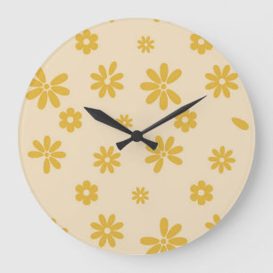 Flowers and Petals 11 Large Clock