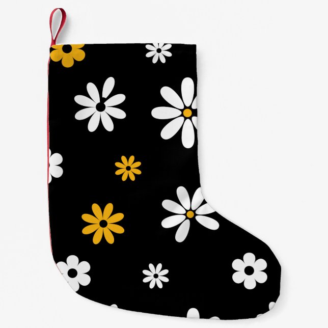 Flowers and Petals 15 Small Christmas Stocking (Front)