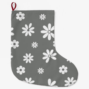 Flowers and Petals 2 Large Christmas Stocking