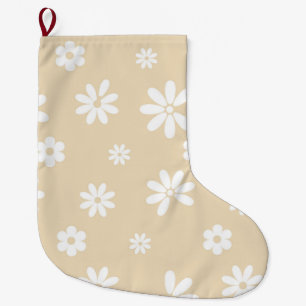 Flowers and Petals 7 Large Christmas Stocking