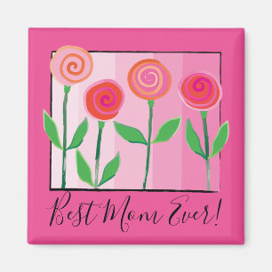 Flowers and Pinks and Love Magnet