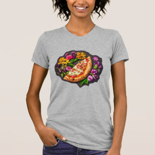 Flowers and Pizza T-Shirt