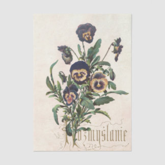 Flowers and Poems Pl. 12 by Maksymilian Fajans  Tissue Paper