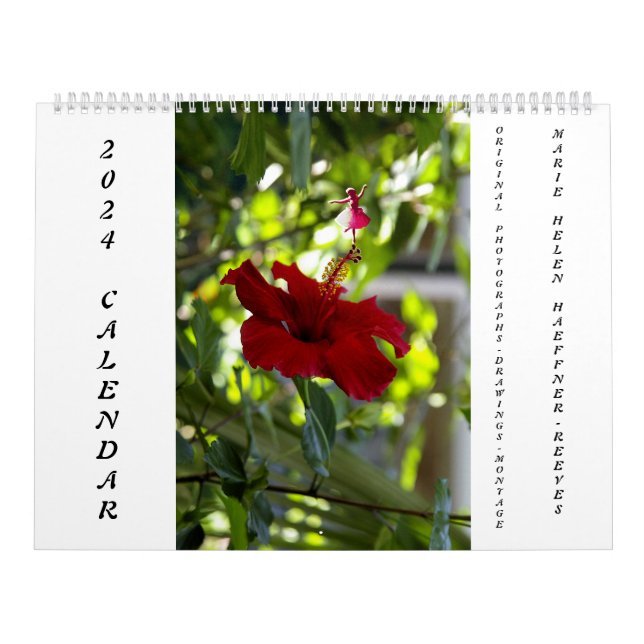 FLOWERS AND SHADOW FAIRIES 2024 CALENDAR (Cover)