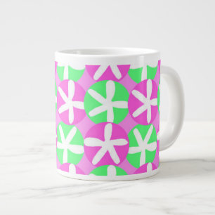 Flowers and Spots Large Coffee Mug