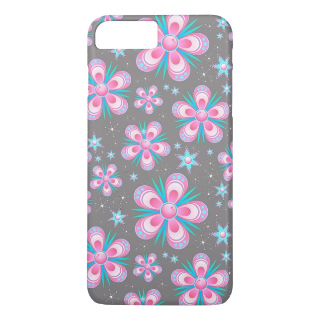 flowers and stars phone case (Back)