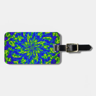 Flowers and Swirls Luggage Tag