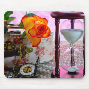Flowers and Time Mouse Pad