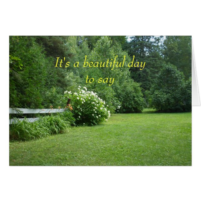 Flowers and trees  Lawn Scene (Front Horizontal)