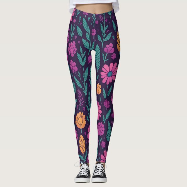 flowers_and_trees_rai leggings (Front)
