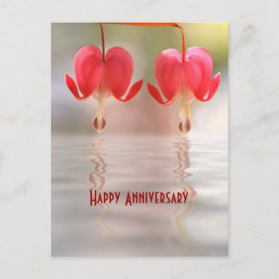 Flowers and Water Reflection Postcard