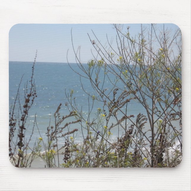 flowers and waves mouse pad (Front)