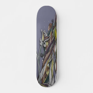Flowers and Waves Skateboard