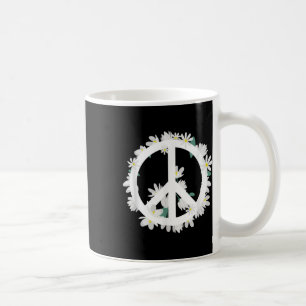 Flowers Anti-war Logo Daisies Peace Sign Coffee Mug