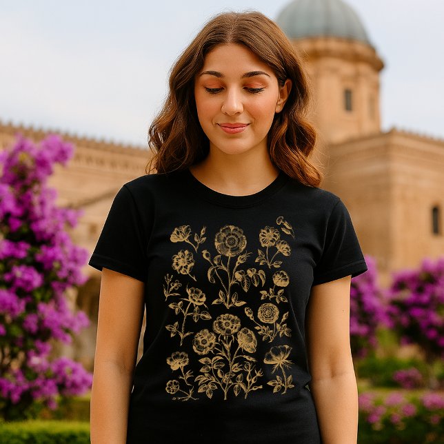 Flowers Antique Botanical Art T-Shirt (Creator Uploaded)