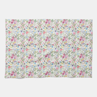 Flowers Are The Words Of The Earth Tea Towel