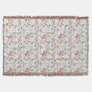 Flowers Are The Words Of The Earth Throw Blanket
