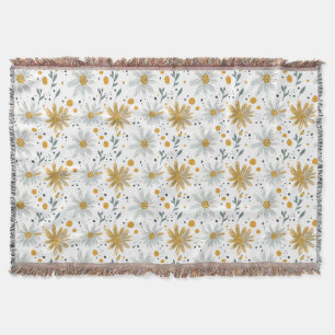 Flowers Are The Words Of The Earth Throw Blanket