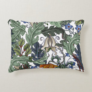 Flowers, art deco, modern, seamless. decorative cushion