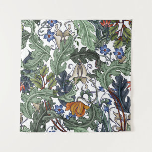 Flowers, art deco, modern, seamless. tapestry