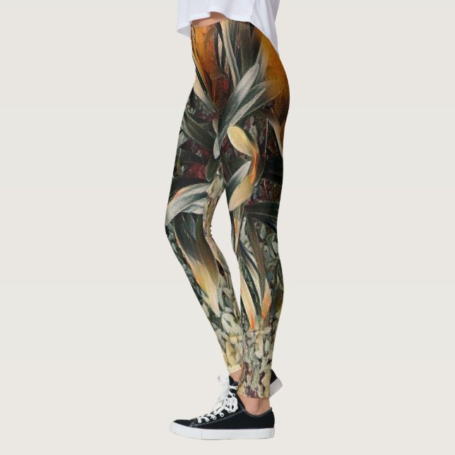Flowers Art Leggings (Left)