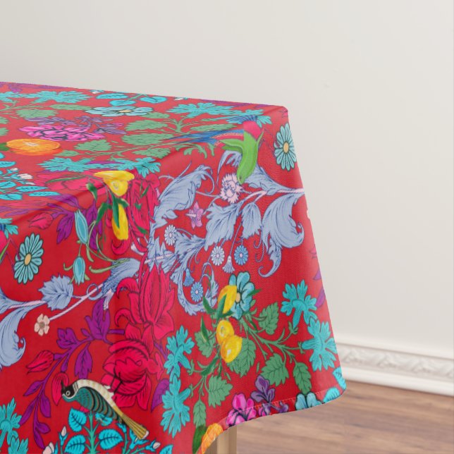 Flowers,art nouveau ,William Morris style   Tablecloth (In Situ)