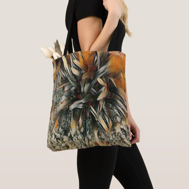 Flowers Art Tote Bag (Close Up)