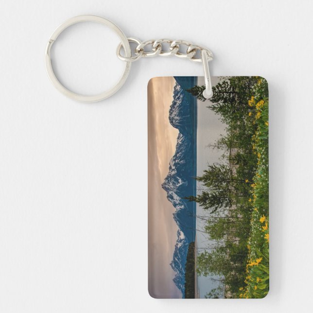 Flowers at Colter Bay Key Ring (Front)