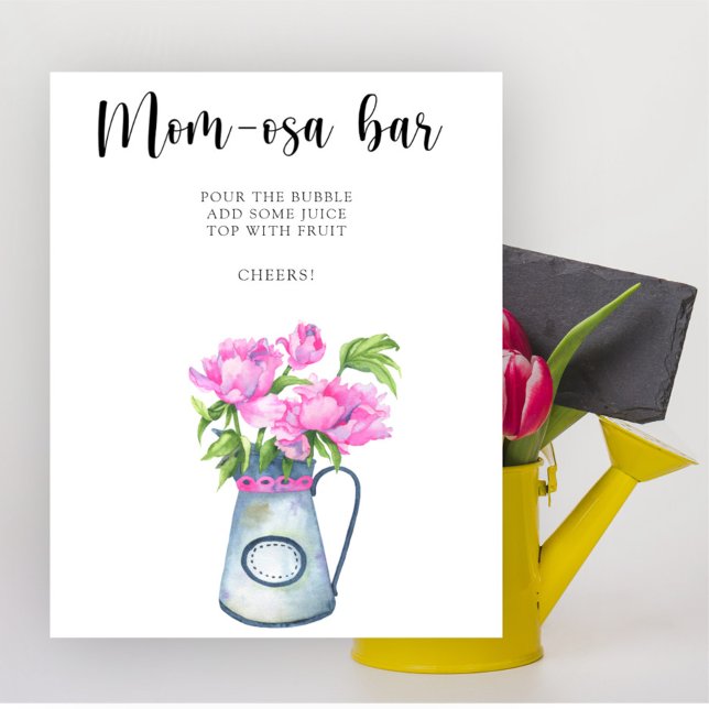 Flowers baby shower Momosa bar Poster (Creator Uploaded)