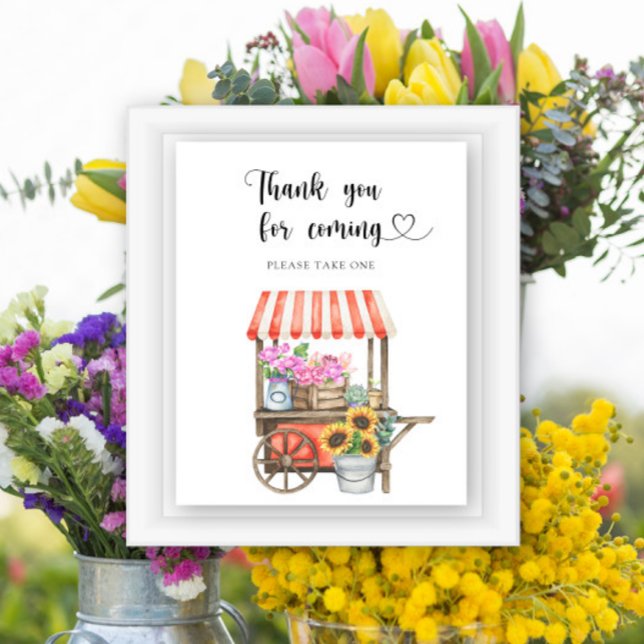 Flowers baby shower - Thank you for coming Poster (Creator Uploaded)
