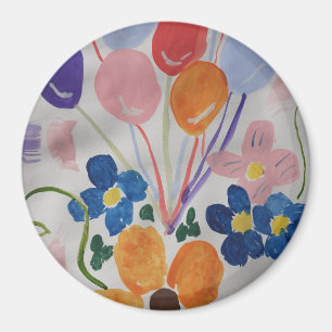 Flowers & Balloons Magnet