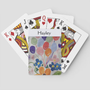 Flowers & Balloons  Playing Cards