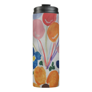 Flowers & Balloons Thermal Tumbler