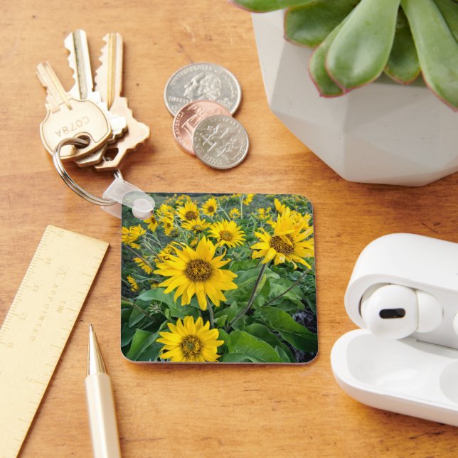 Flowers | Balsomroot Columbia River, Oregon Key Ring (Desk)