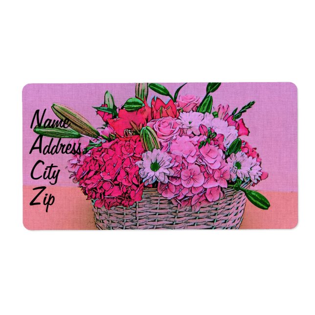 Flowers basket painting (Front)