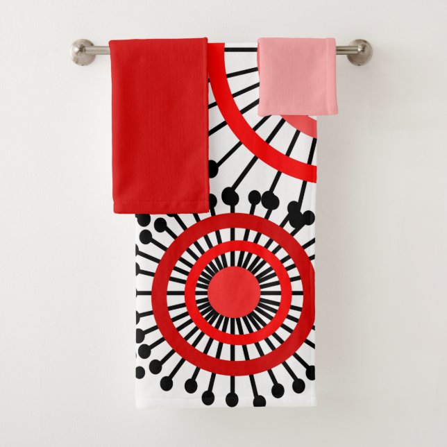 Flowers  bath towel set (Insitu)