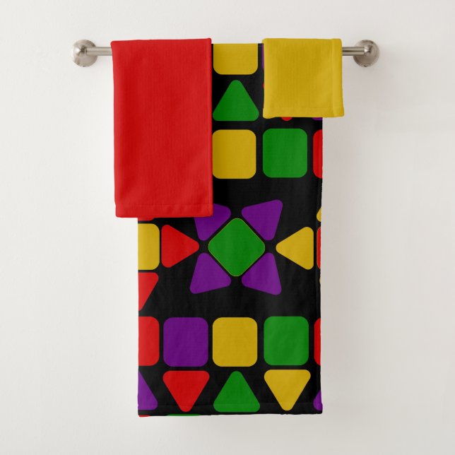 Flowers  bath towel set (Insitu)