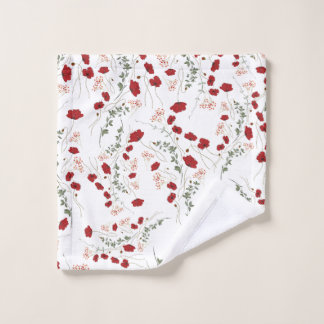 Flowers Bathroom Accessories Bath Towel Set
