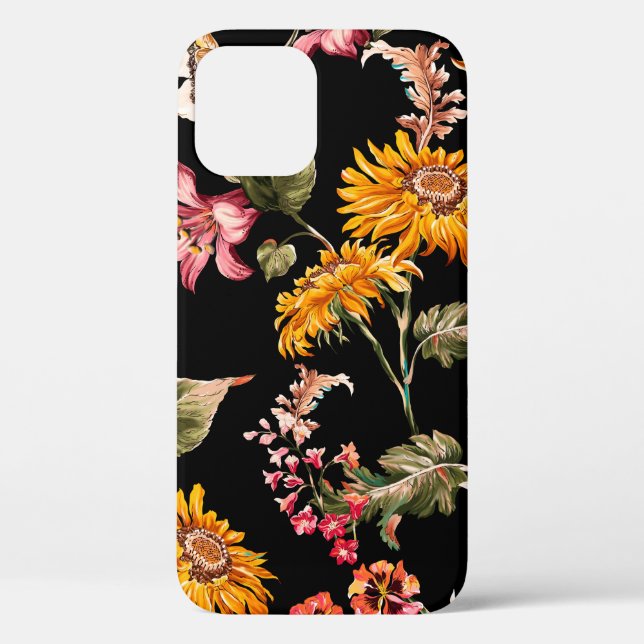 Flowers beautiful pattern seamless. Fabric texture Case-Mate iPhone Case (Back)