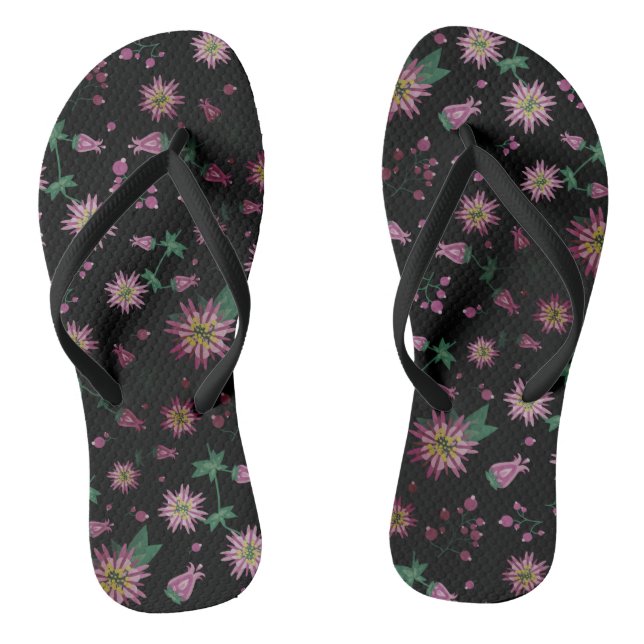 Flowers & Berries Fog Thongs (Footbed)