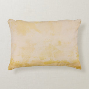 Flowers beside yellow wall decorative cushion